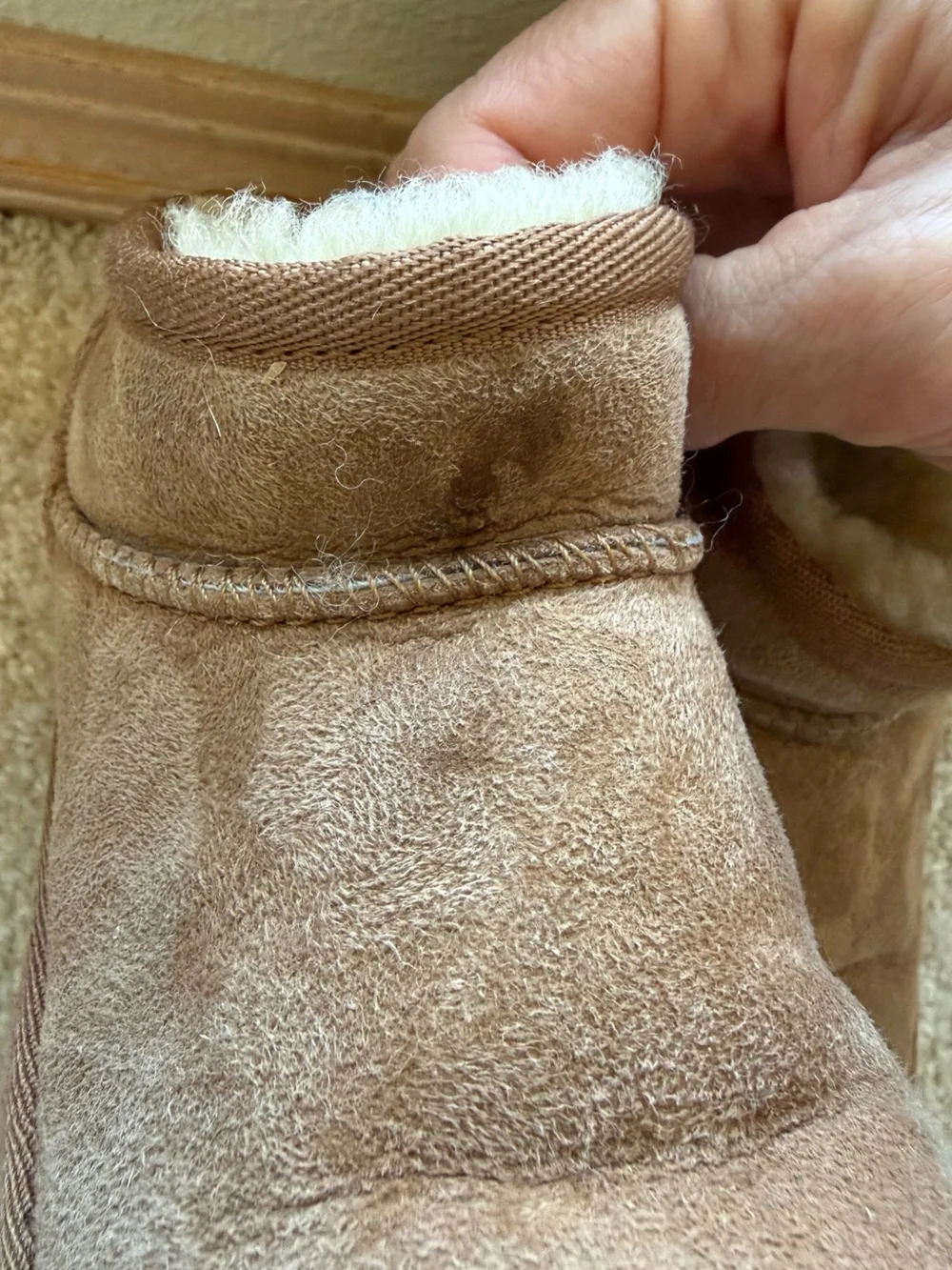 UGG Kids’ Classic Genuine Shearling Mini Boot Chestnut